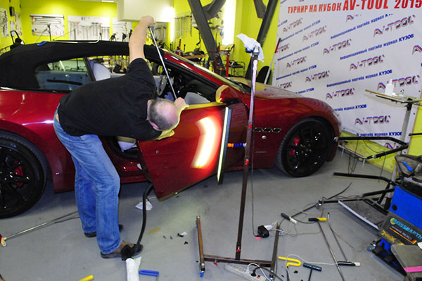 Удаление вмятин — процесс